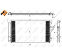 Condensatore radiatore climatizzazione 35998 NRF per KIA HYUNDAI