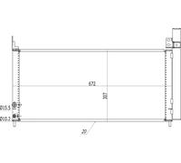 Condensatore radiatore climatizzazione 614 569 HART