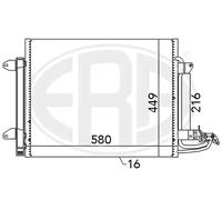 Condensatore radiatore climatizzazione 667054 ERA per VW TOURAN