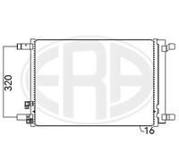 Condensatore radiatore climatizzazione 667094 ERA per VW AUDI SEAT SKODA CUPRA