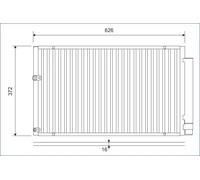 Condensatore radiatore climatizzazione 812880 VALEO per TOYOTA PRIUS Liftback