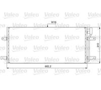 Condensatore radiatore climatizzazione 814029 VALEO per VW