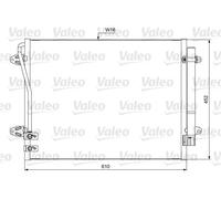 Condensatore, impianto di climatizzazione VALEO 814039