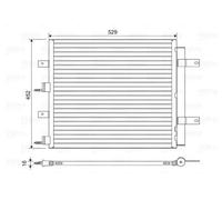 Valeo Condensatore climatizzazione 814196 per Jaguar S-Type II, XF I
