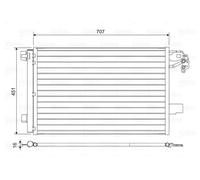 Valeo Condensatore impianto climatizzazione 814461 per VW Multivan T5 con asciugatore