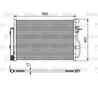 Condensatore radiatore climatizzazione 814478 VALEO per CHEVROLET OPEL