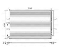 Condensatore radiatore climatizzazione 822590 VALEO per FORD
