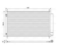 Condensatore, impianto di climatizzazione VALEO 822595