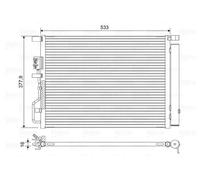 VALEO 822612 Condensatore, Climatizzatore per HYUNDAI,KIA