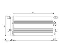 Condensatore radiatore climatizzazione 822648 VALEO per AUDI Q5