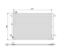 VALEO Condensatore aria condizionata 822657 con essiccatore per Audi A8 D4
