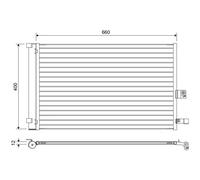 VALEO 822665 Condensatore climatizzatore