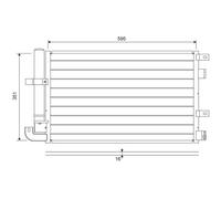 VALEO Condensatore climatizzatore 822694 per JAGUAR XF I S-TYPE II