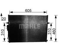 MAHLE ORIGINAL AC 219 000S Condensatore climatizzatore