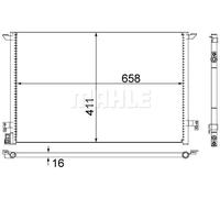 MAHLE ORIGINAL AC 295 000S Condensatore climatizzatore