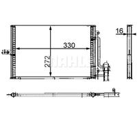 MAHLE ORIGINAL AC 317 000S Condensatore climatizzatore