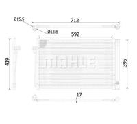 Condensatore, impianto di climatizzazione MAHLE AC 344 000S