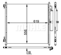 Condensatore, impianto di climatizzazione MAHLE AC 37 000S