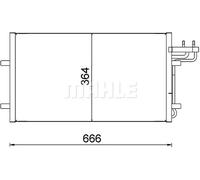 Mahle Original Condensatore climatizzatore AC 374 000S per Ford Focus C‑Max