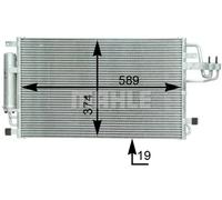 MAHLE ORIGINAL AC 399 000S Condensatore climatizzatore