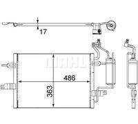 MAHLE AC 404 000S Condensatore climatizzatore