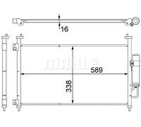 MAHLE AC 464 000S Condensatore climatizzatore