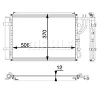 Condensatore, impianto di climatizzazione MAHLE AC 58 000P