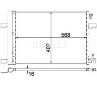 MAHLE AC 636 000S Condensatore climatizzatore