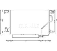 MAHLE ORIGINAL AC 662 000S Condensatore climatizzatore
