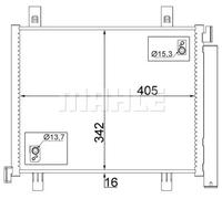 MAHLE ORIGINAL AC 747 000S Condensatore climatizzatore