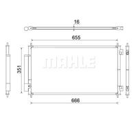 MAHLE ORIGINAL AC 811 000S Condensatore climatizzatore