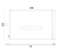 MAHLE AC 932 000S Condensatore climatizzatore