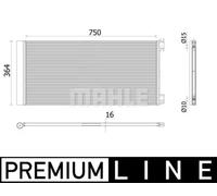 MAHLE ORIGINAL AC 945 000P Condensatore climatizzatore