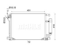 MAHLE AC 953 000S Condensatore climatizzatore