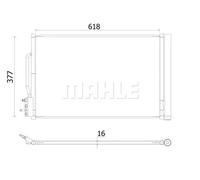 MAHLE AC 955 000S Condensatore, Climatizzatore per BUICK (SGM),CHEVROLET,OPEL,VA