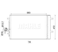 MAHLE AC 959 000S Condensatore climatizzatore