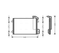 PRASCO RTA5273 Condensatore climatizzatore