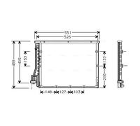 AVA COOLING SYSTEMS BW5148 Condensatore climatizzatore
