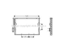 AVA Quality Cooling Condensatore climatizzazione BW5191 per BMW 3