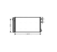 Condensatore radiatore climatizzazione BWA5296D AVA QUALITY COOLING per BMW X1 3