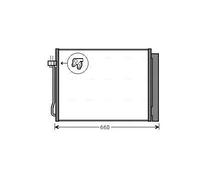 Condensatore radiatore climatizzazione BWA5377D AVA QUALITY COOLING per BMW X5