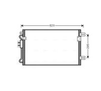 Condensatore radiatore climatizzazione CRA5098 AVA QUALITY COOLING per CHRYSLER