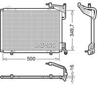 Condensatore radiatore climatizzazione DCN10054 DENSO per FORD B-MAX FIESTA VI