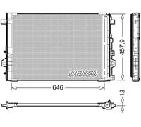 Condensatore radiatore climatizzazione DCN17059 DENSO per MERCEDES-BENZ