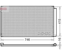 Condensatore radiatore climatizzazione DCN51017 DENSO per LEXUS RX