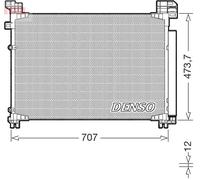 Condensatore radiatore climatizzazione DCN51020 DENSO per LEXUS RX