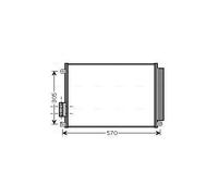 Condensatore radiatore climatizzazione FT5347D AVA QUALITY COOLING per LANCIA