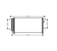 AVA Quality Cooling Condensatore climatizzatore IVA5089D per Iveco Daily dal '05 al '10 Nuovo