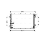 Condensatore radiatore climatizzazione KA5030 AVA QUALITY COOLING per KIA