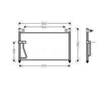 AVA COOLING SYSTEMS MZ5126 Condensatore climatizzatore